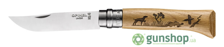 Нож Opinel 8 VRI "Собака", дуб