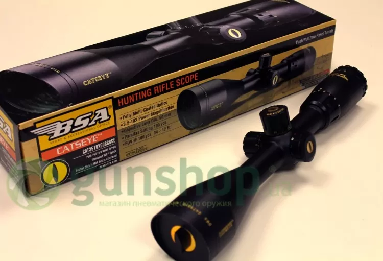 Оптический прицел BSA-GUNS Catseye 3.5-10x50 RGB &mdash; GUNSHOP.COM.UA