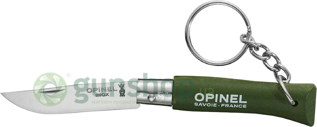 Нож - брелок Opinel 4VRI (зеленый)  
