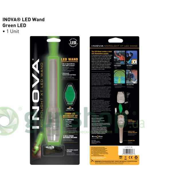 Фонарь Inova Microlight XT LED Wand/Green (зеленый)