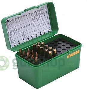 Кейс  пластм. МТМ H50-RL для 50 патронов кал. 30-06 и 8x57 JRS (зеленый) 