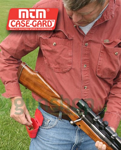 Подсумок пластм. MTM Ammo Belt Pouch для патронов кал. 22 LR; 22 WMR и 17 HMR с креплением на пояс ( красный)