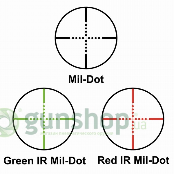 Прицел оптический Barska Blackhawk 3-12x50 (IR Mil-Dot R/G)