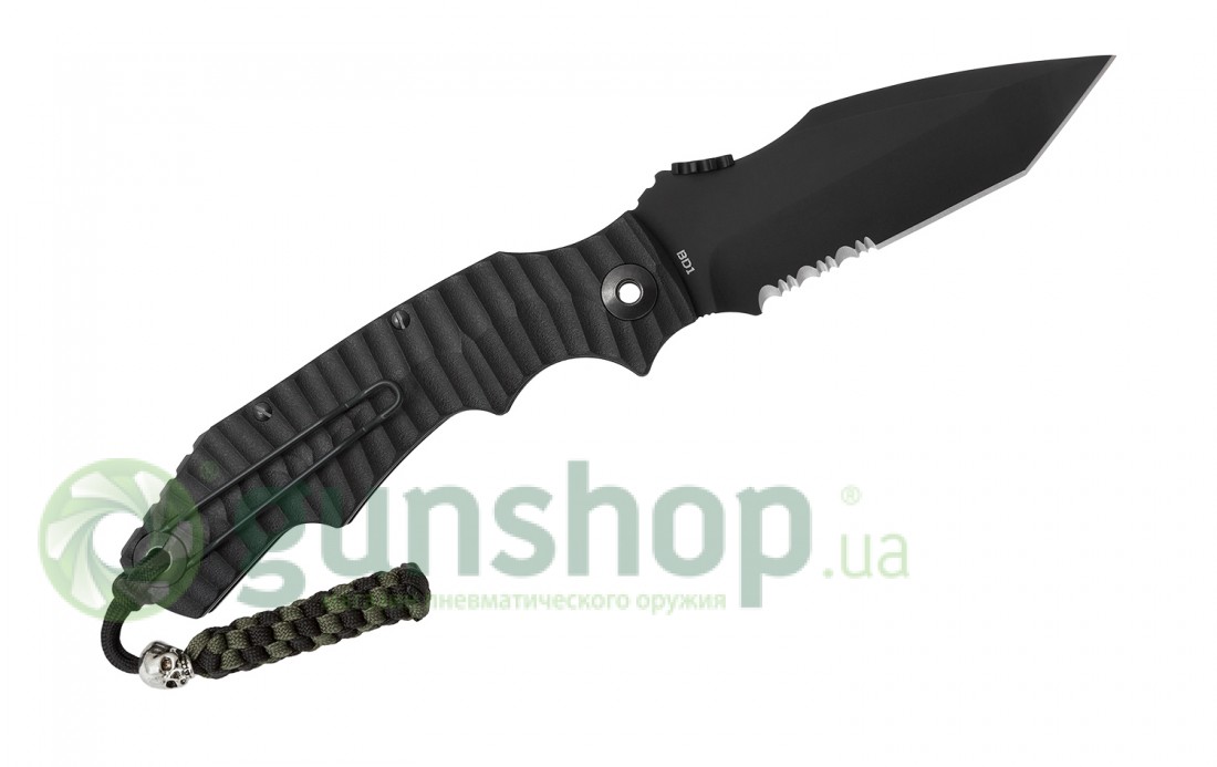 Нож Pohl Force Alpha Five Survival (Serrations) black 