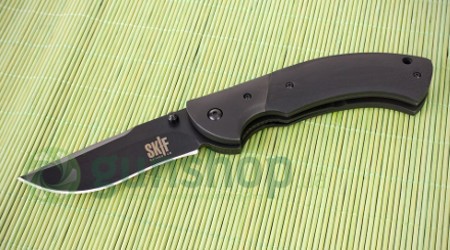Нож SKIF 565B liner lock folder 440C, микарта(черный)