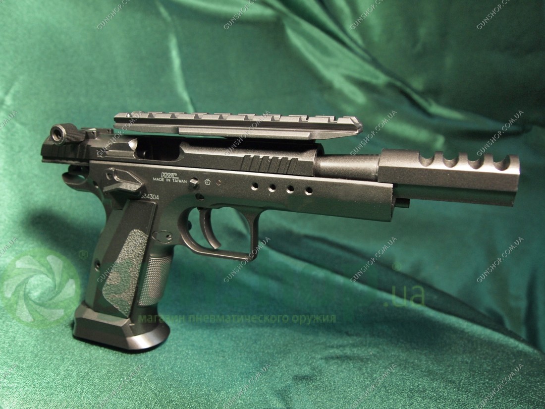 Пневматический пистолет KWC Tanfoglio Gold Custom BLOWBACK (KMB89AHN)