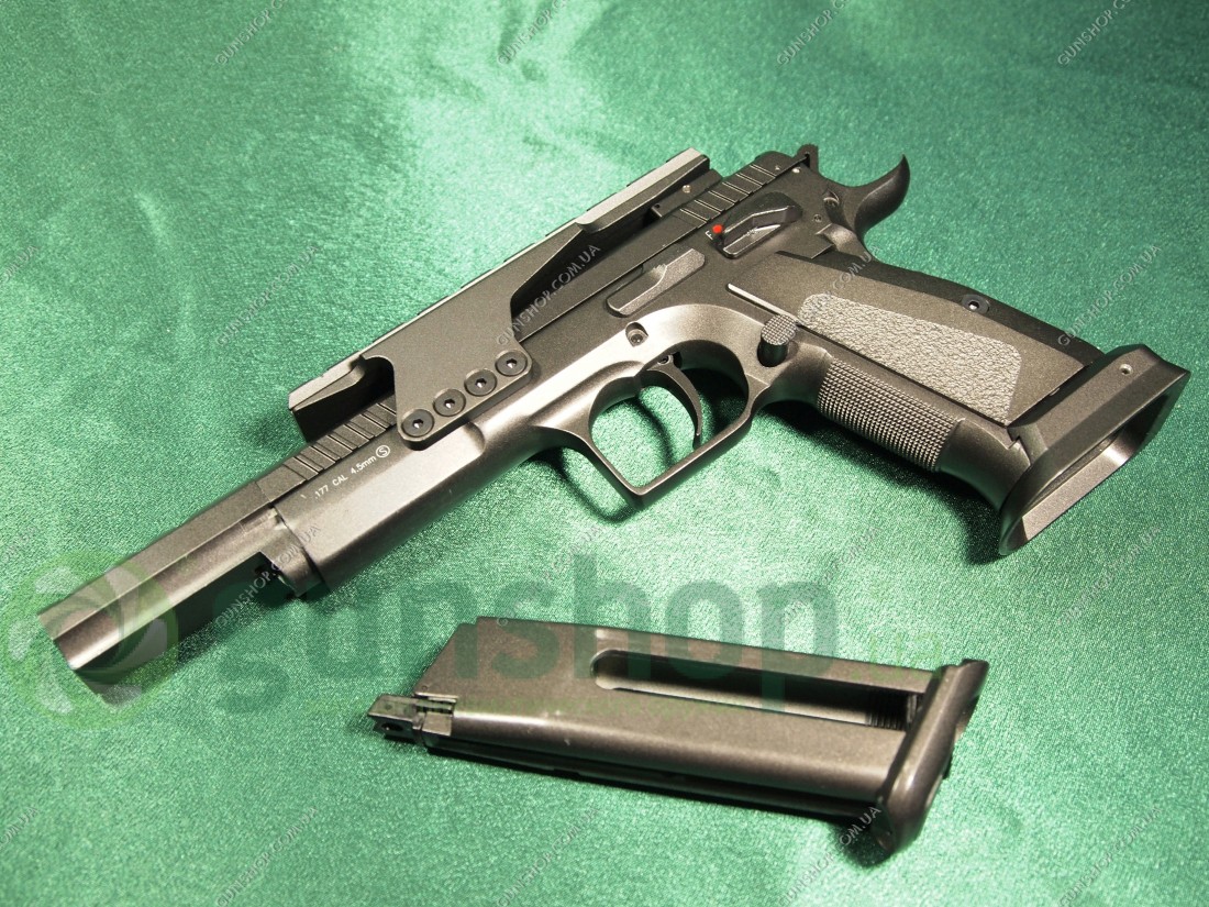 Пневматический пистолет KWC Tanfoglio Gold Custom BLOWBACK (KMB89AHN)