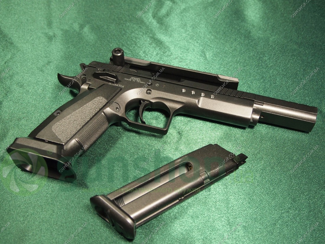 Пневматический пистолет KWC Tanfoglio Gold Custom BLOWBACK (KMB89AHN)