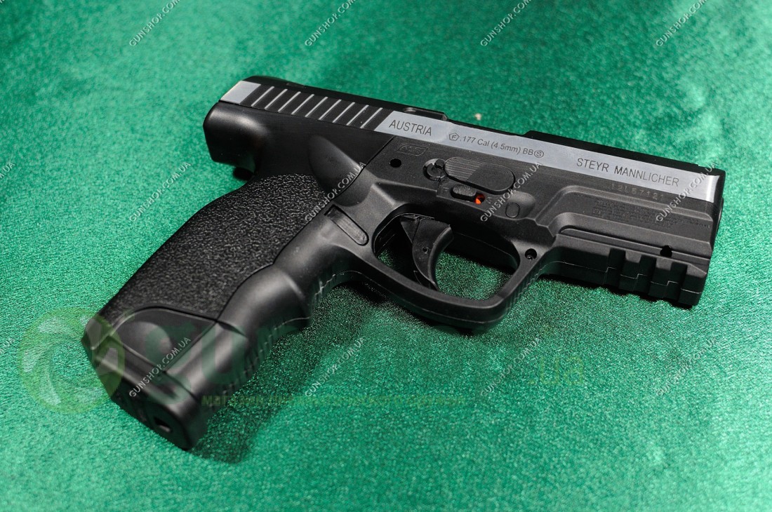 Пневматический пистолет ASG Steyr M9-A1 вставка никель