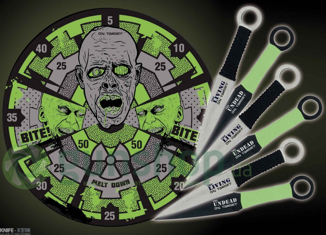 Набор ножей Boker UC Zombie Target and throwers Набор ножей Boker UC Zombie Target and throwers