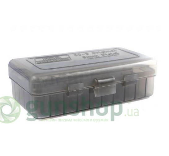 Коробка для патронов MTM кал. 9мм; 380 ACP. ( 50 шт.) дымчатый