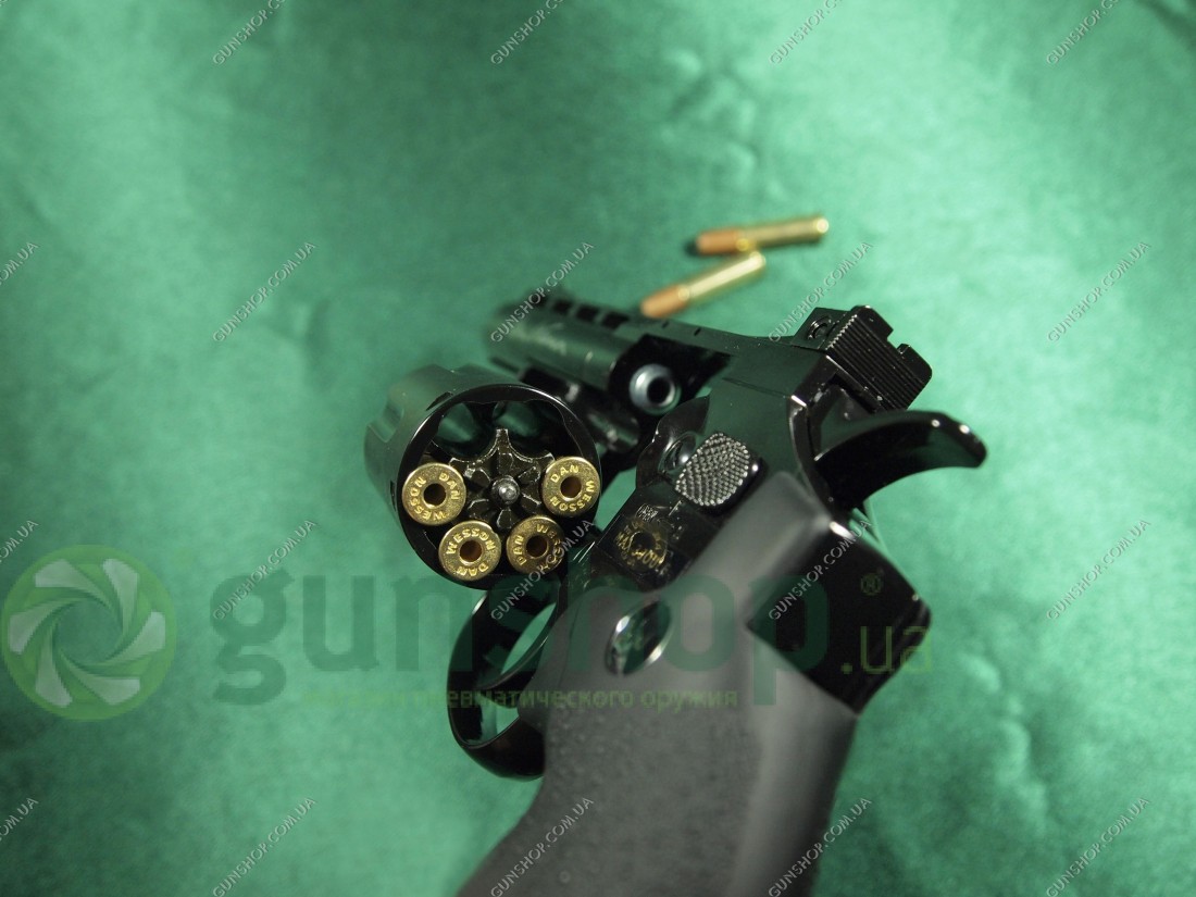 Пневматический револьвер ASG Dan Wesson 4'' Black