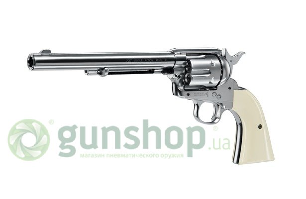 COLT SINGLE ACTION ARMY 45-7.5" никель белая рукоятка