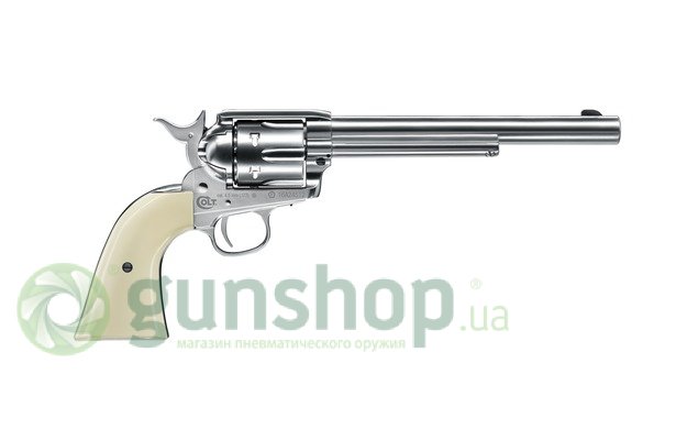 COLT SINGLE ACTION ARMY 45-7.5" никель белая рукоятка