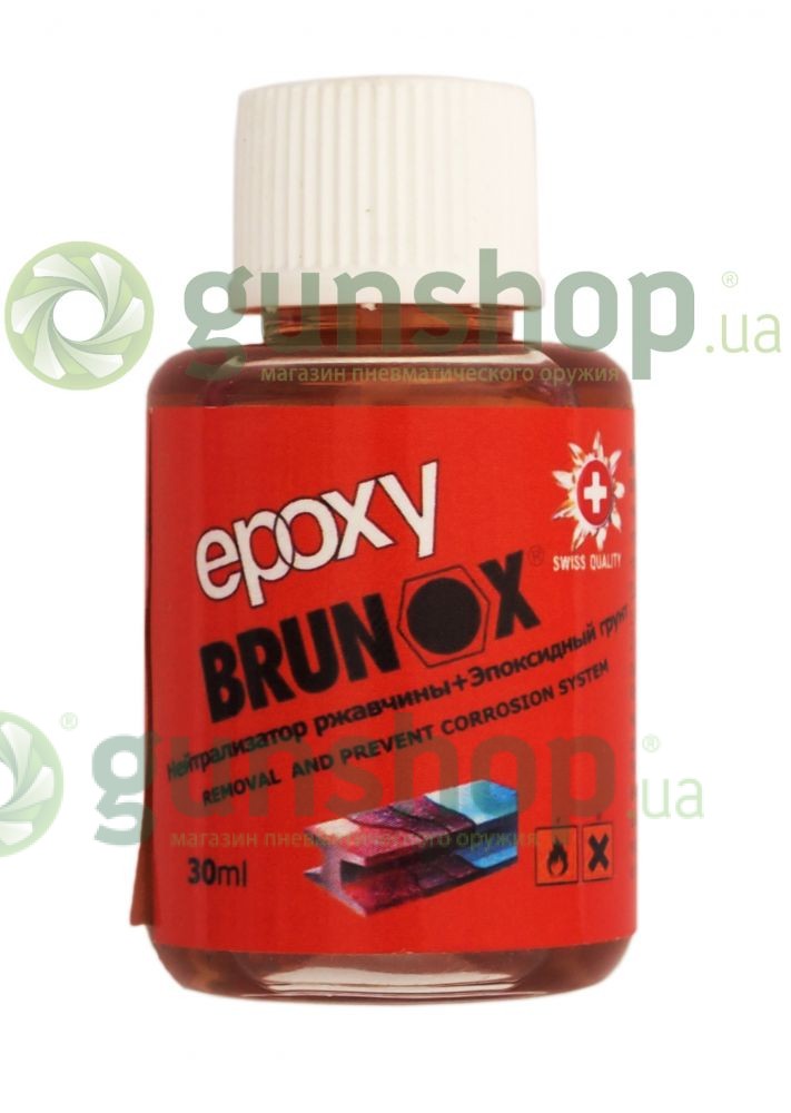 Преобразователь ржавчины и эпоксидный грунт Brunox Epoxy, 30 мл