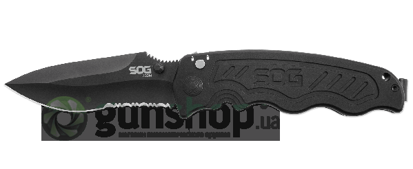 Нож SOG Zoom  Black Blade (полусеррейтор)