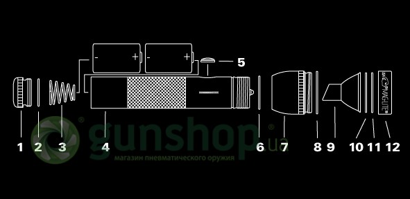 Фонарь MagLite 2-Cell D красный в картонной коробке Фонарь MagLite 2-Cell D красный в картонной коробке