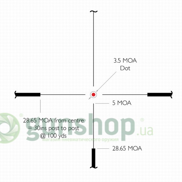 Прицел оптический Hawke Endurance 30 1.5-6x44 (L4A IR Dot)