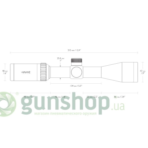 Оптический прицел Hawke Vantage IR 3-9x40 (Rimfire .22 LR HV R/G)
