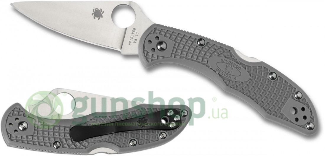 Нож Spyderco Delica 4 Ground Grey