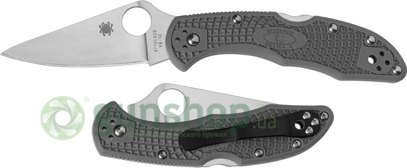 Нож Spyderco Delica 4 Ground Grey
