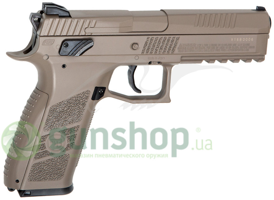 Пневматический пистолет ASG CZ P-09 Pellet FDE Blowback Пневматический пистолет ASG CZ P-09 Pellet FDE Blowback