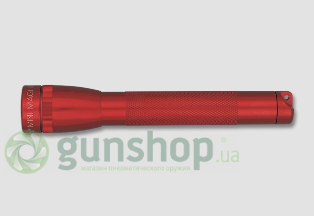 Фонарь Mini MagLite AA красный с чехлом в блистере 