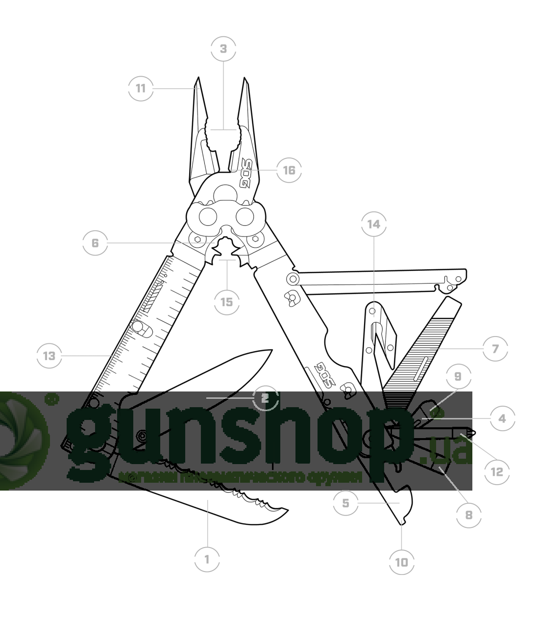Мультитул SOG Powerassist Black