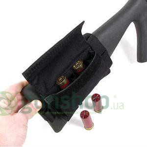 Патронташ на приклад BLACKHAWK Buttstock Shotgun Shell Pouch ( 5 патронов)черный