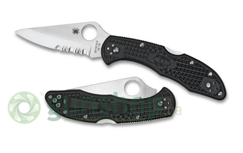 Нож Spyderco Delica 4 FRN, полусеррейтор 