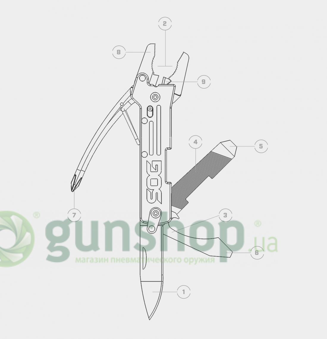 Мультитул SOG Micro ToolClip
