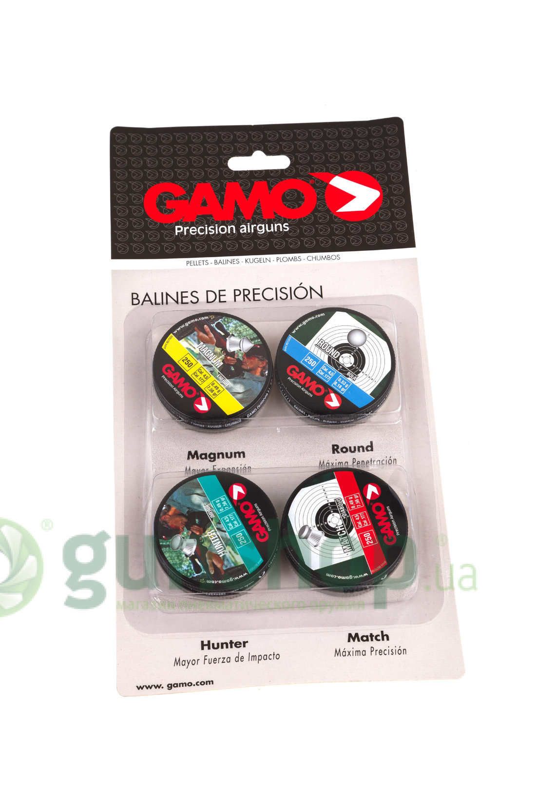 Пули пневматические Gamo 4 вида кал. 4,5 мм