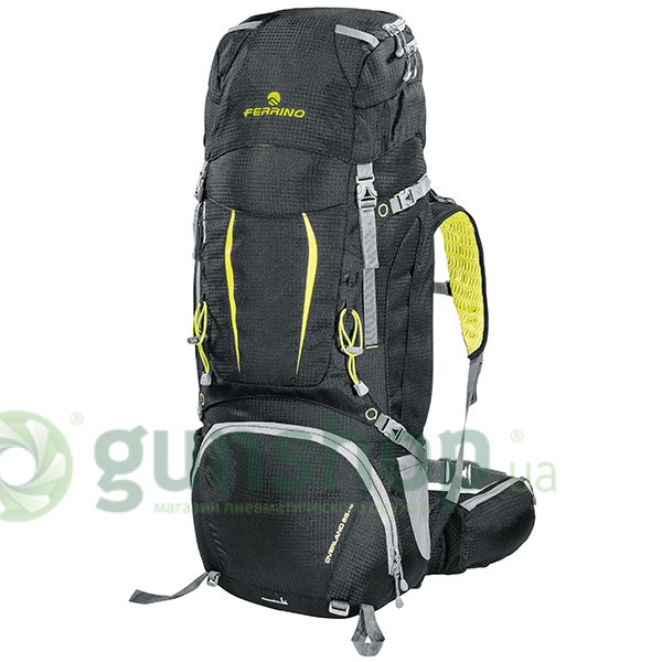Рюкзак туристический Ferrino Overland 65+10 Black/Yellow